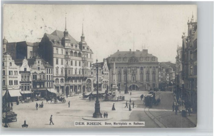 Bonn Rhein Bonn Marktplatz Rathaus