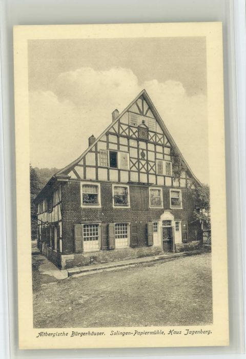 Papiermuehle Solingen ürgerhaus Haus Jagenberg *