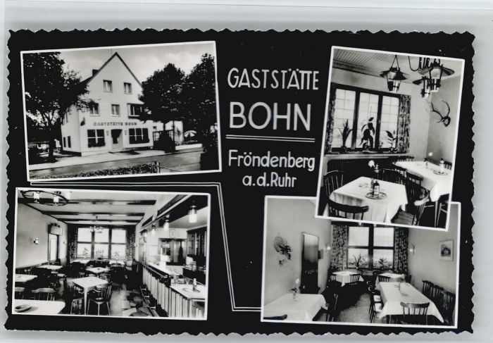 Froendenberg Ruhr Fröndenberg Gaststätte Bohn *