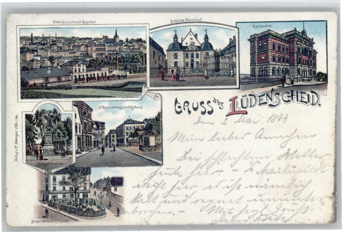 Luedenscheid chloss Neuenhof Wilhelmstrasse Kaiser W