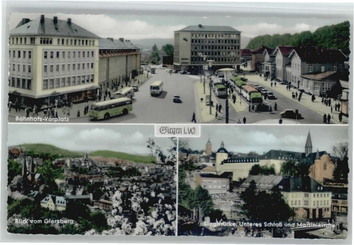 Siegen Westfalen Siegen Siebrücke Martini Kirche