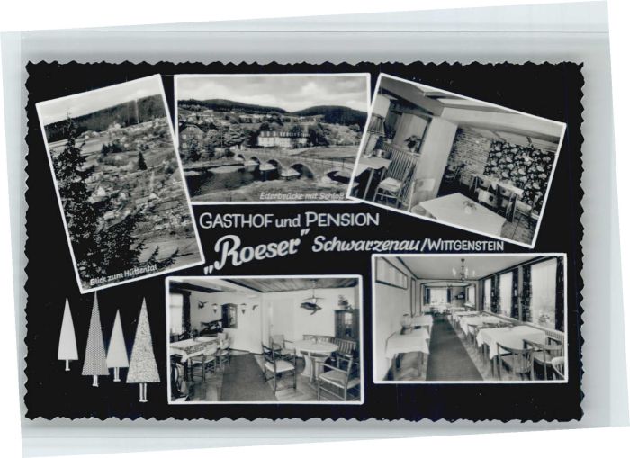 Schwarzenau Eder Gasthof Pension Roeser