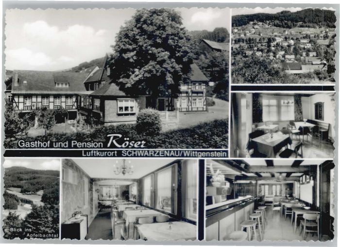 Schwarzenau Eder Gasthof Pension Röser