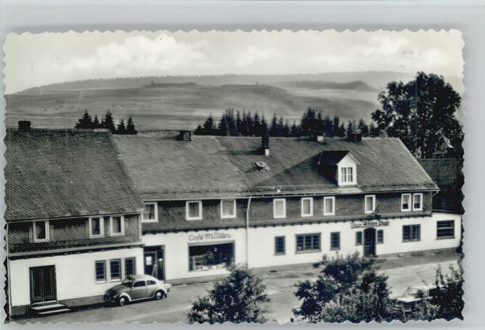 Feudingen Cafe Müller Gasthof Pension zur alten P