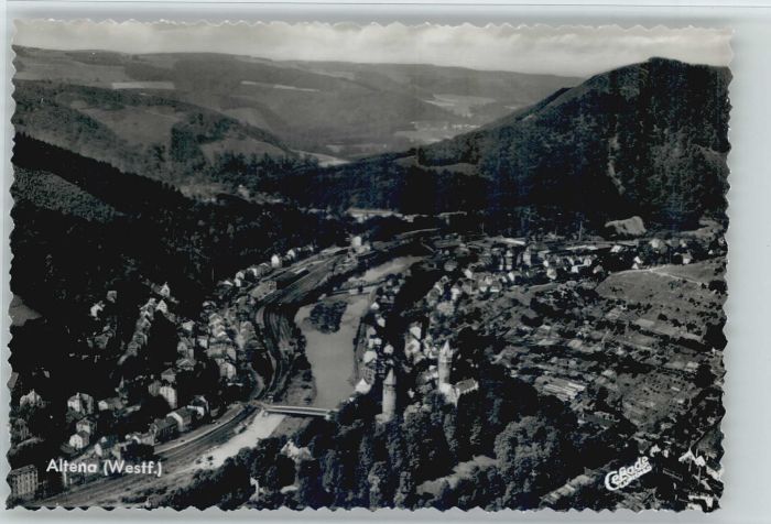 Altena Lenne Altena Fliegeraufnahme