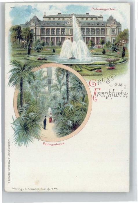 Frankfurt Main Palmengarten Palmenhaus
