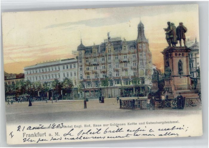 Frankfurt Main Gutenberg Denkmal