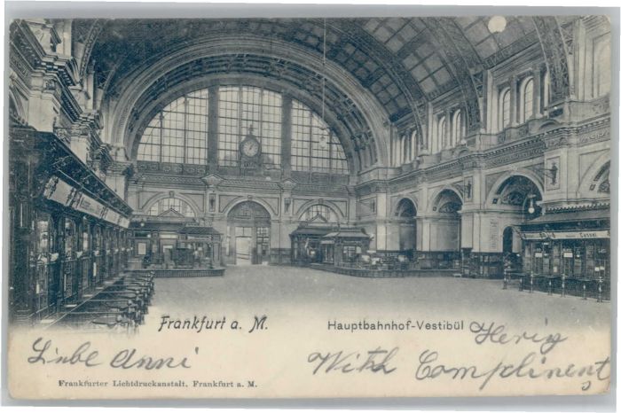 Frankfurt Main Bahnhof Vestibül