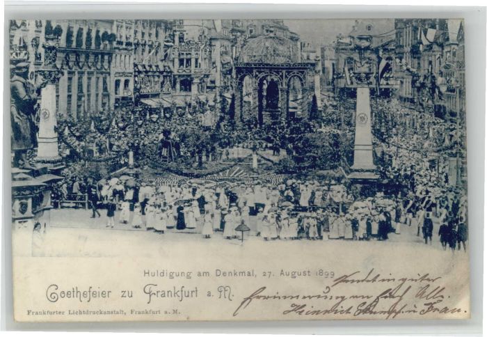 Frankfurt Main Goethefeier