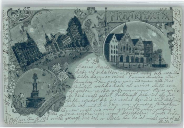 Frankfurt Main Stoltze Denkmal Rossmarkt Römerberg