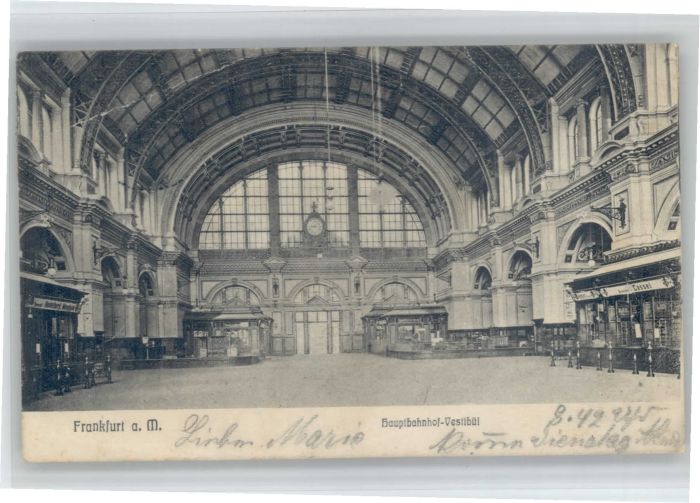 Frankfurt Main Bahnhof Vestibül
