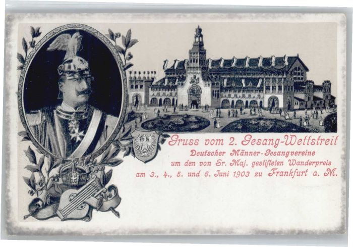 Frankfurt Main Wettstreit Männergesangvereine