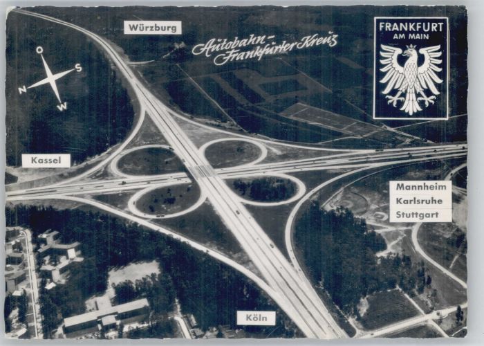 Frankfurt Main Fliegeraufnahme