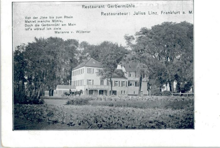 Frankfurt Main Restaurant Gerbermühle
