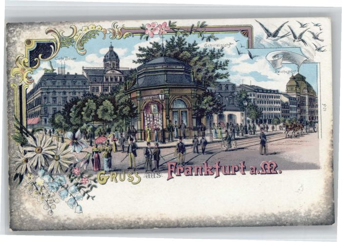 Frankfurt Main Schillerplatz Cafe Bauer