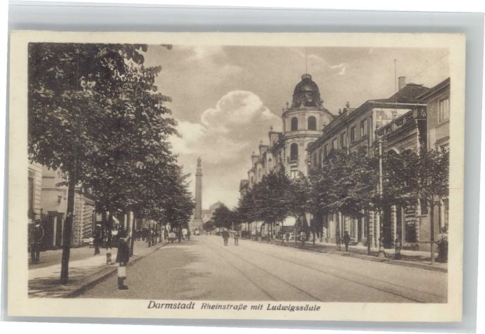 Darmstadt Rheinstrasse Ludwigssäule