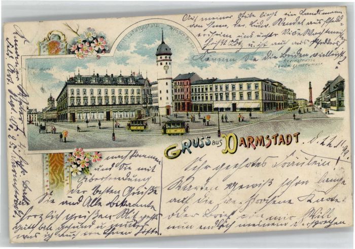 Darmstadt Ludwigsplatz Rheinstrasse Ludwigsmonume