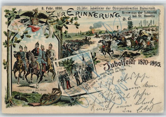 Darmstadt Jubelfeier Kaiser Wilhelm Generale Napo