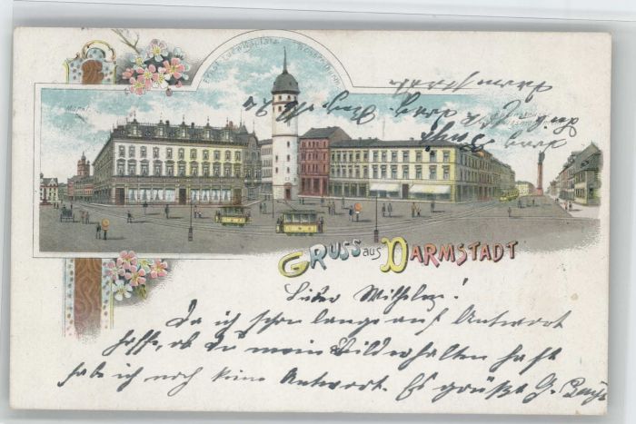 Darmstadt Ludwigsplatz Rheinstrasse Ludwigsmonume