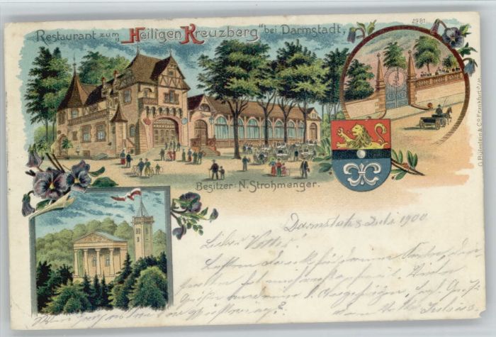 Darmstadt Restaurant zum Heiligen Kreuzberg Wappe