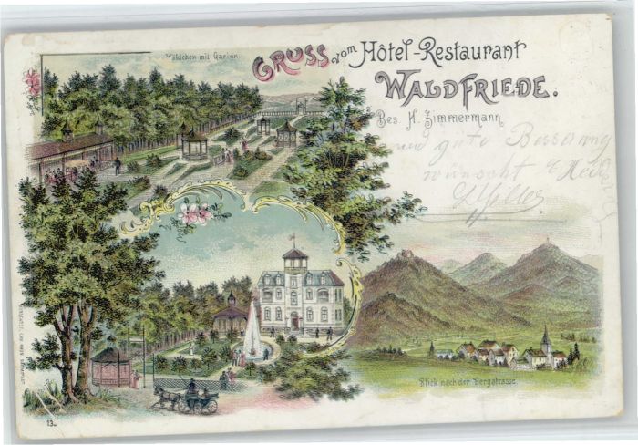 Eberstadt Darmstadt Hotel Restaurant Waldfriede