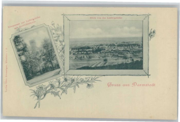 Darmstadt Restaurant zur Ludwigshöhe Aussichtstur