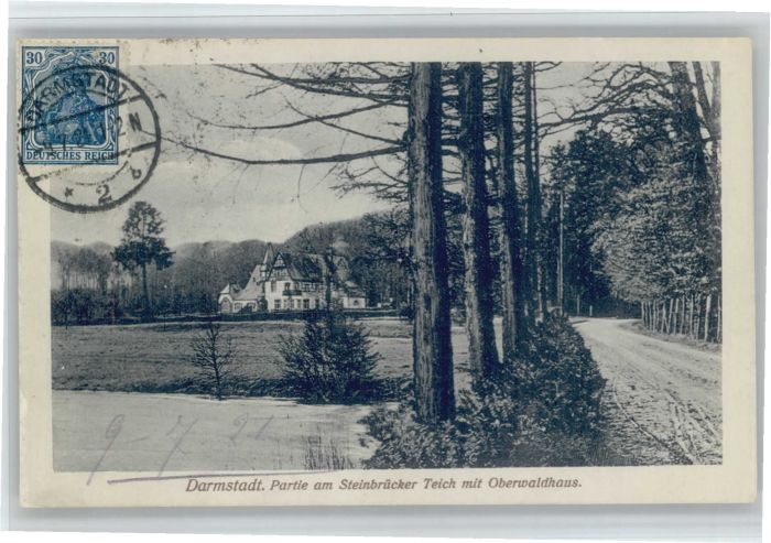 Darmstadt Steinbrücker Teich Oberwaldhaus