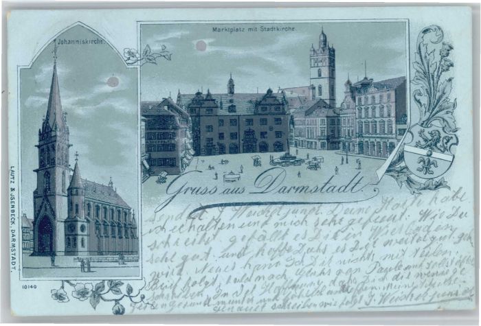 Darmstadt Johanniskirche Marktplatz Stadtkirche