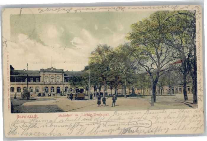 Darmstadt Bahnhof Liebigdenkmal