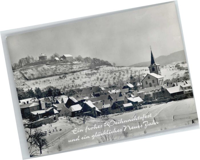 Reichelsheim Odenwald Burg Reichenberg Weihnachtsgrüsse