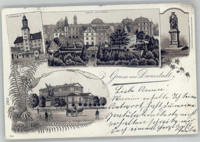 Darmstadt Glockenspiel Schloss Theater Kriegerden