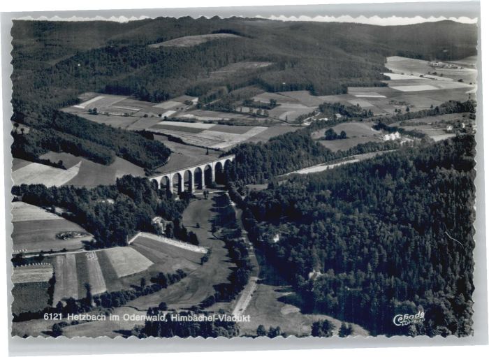 Hetzbach Beerfelden Odenwald Hessen Fliegeraufnahme Himbaechel Viadukt