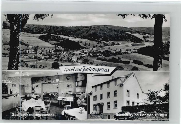 Falken-Gesaess Gasthaus Pension zur Rose