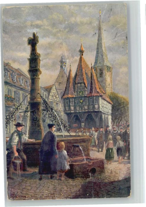 Michelstadt Rathaus Künstler Gerling