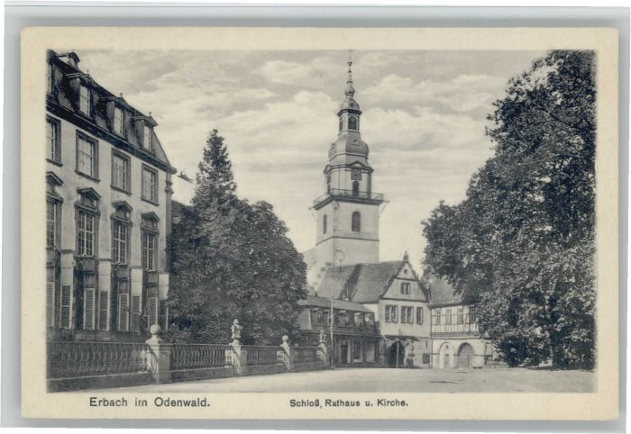 Erbach Odenwald Schloss Rathaus
