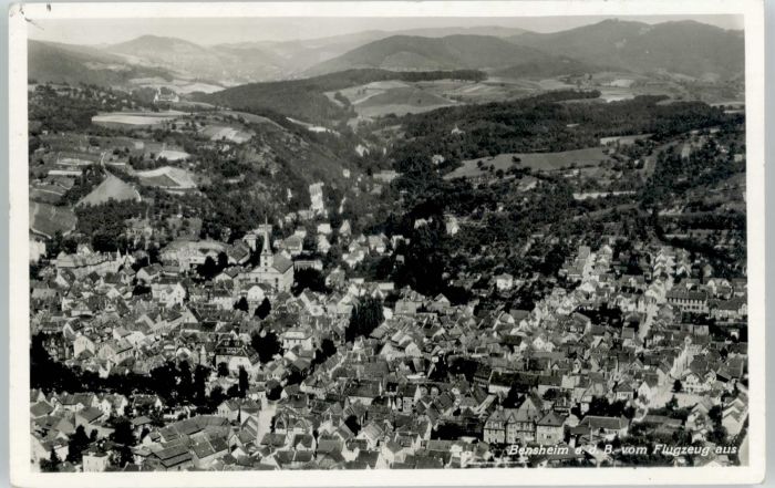 Bensheim Bergstrasse Bensheim Fliegeraufnahme