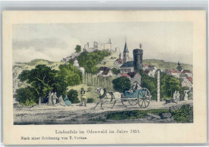 Lindenfels Odenwald Lindenfels Nach einer Zeichnung von T.