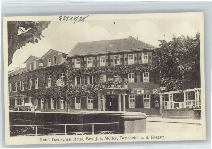 Bensheim Bergstrasse Bensheim Hotel Deutsches Haus
