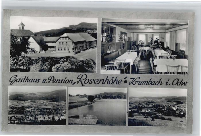 Krumbach Odenwald Gasthaus Pension Rosenhöhe