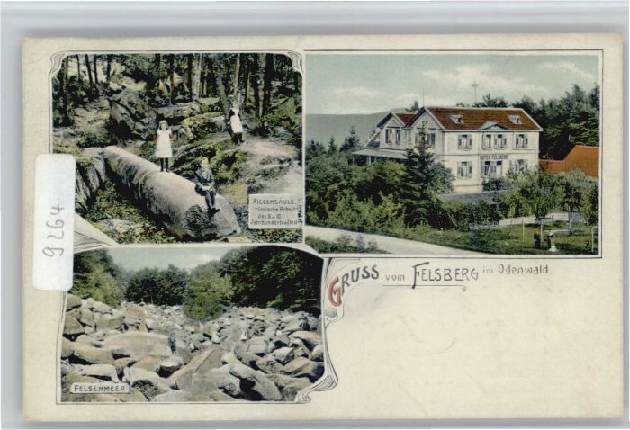 Felsberg Odenwald Riesensäule Felsenmeer Hotel Felsenberg