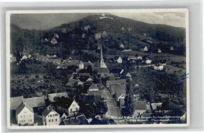 Alsbach Bergstrasse Alsbach Fliegeraufnahme Kurhaus Schloss