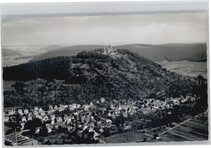Neustadt Odenwald Fliegeraufnahme Burg Breuberg
