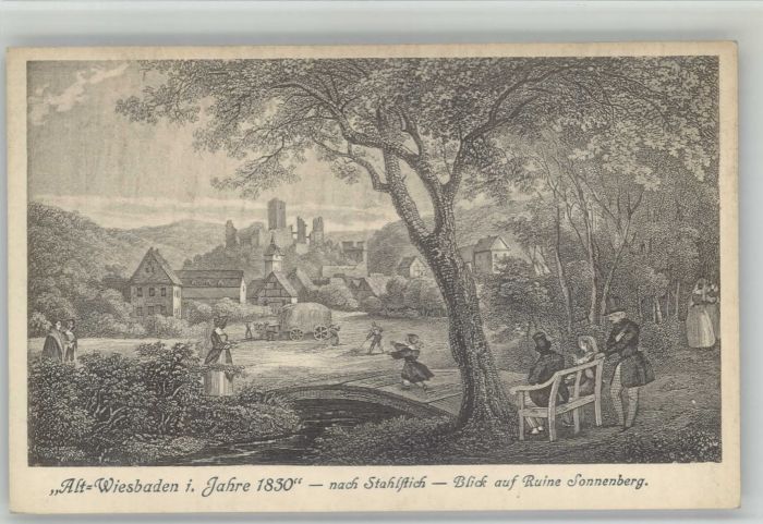 Wiesbaden Alt Wiesbaden Ruine Sonnenberg