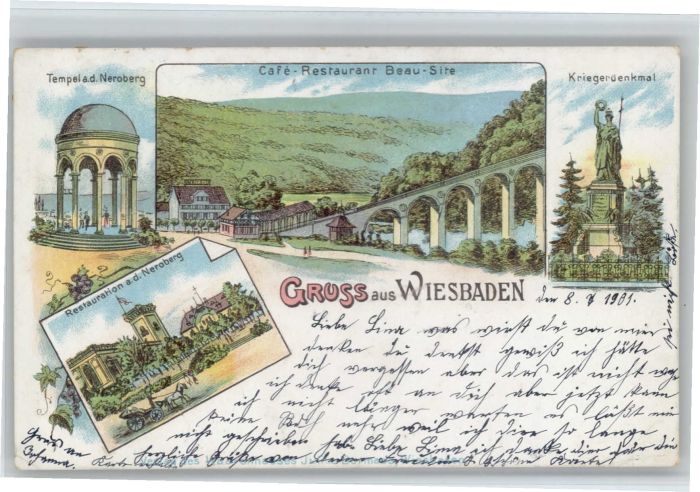Wiesbaden Tempel Neroberg Cafe Restaurant Beau Si