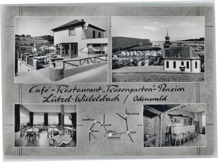 Luetzel-Wiebelsbach afe Restaurant Rosengarten Pension