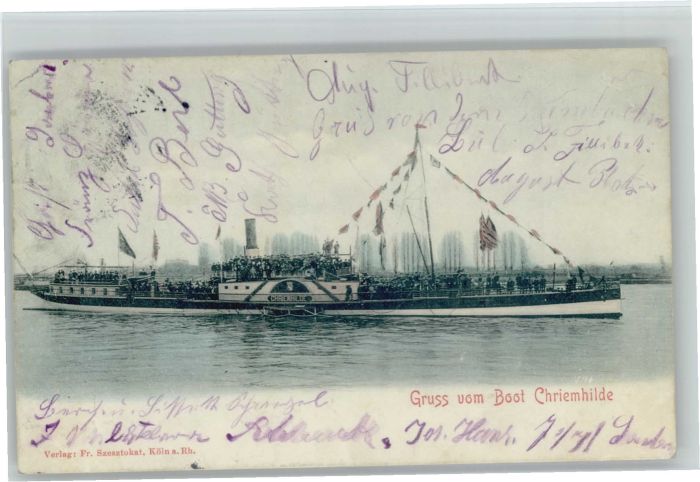 Ruedesheim Stempelabschlag] Boot Chriemhilde