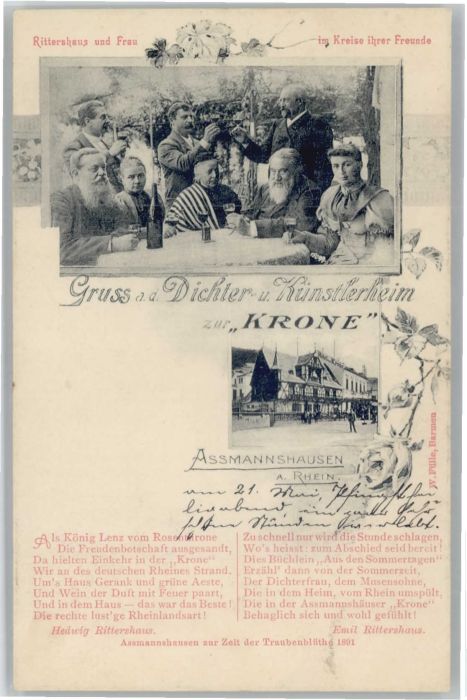 Assmannshausen Künstlerheim Krone