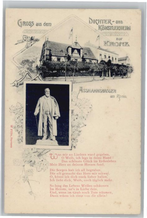 Assmannshausen Künstlerheim Zur Krone