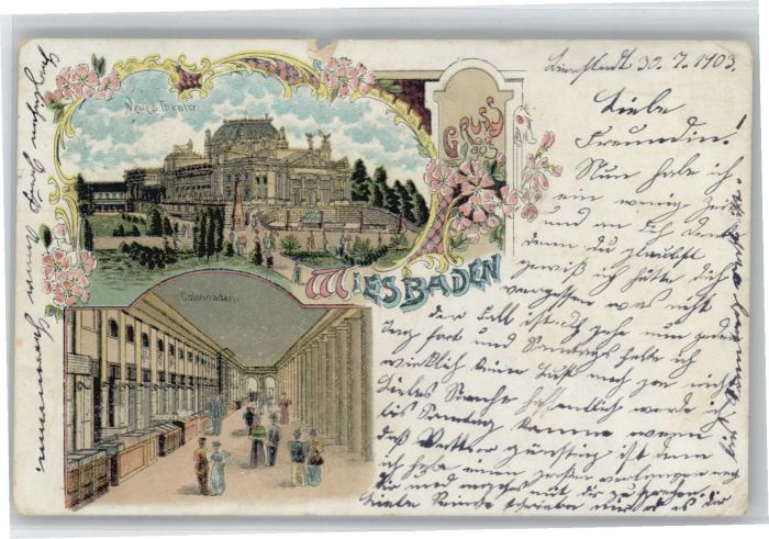 Wiesbaden Neues Theater Kolonnaden