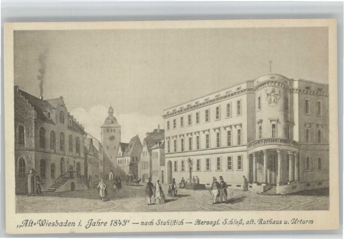 Wiesbaden Schloss Rathaus Urturm